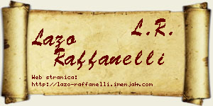 Lazo Raffanelli vizit kartica